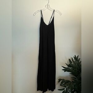 Classic black maxi dress